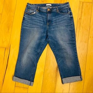 LOFT Women’s Curvy Kick Crop size 31/12 Jeans